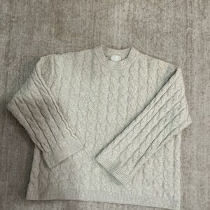 Cream Cable Knit Sweater